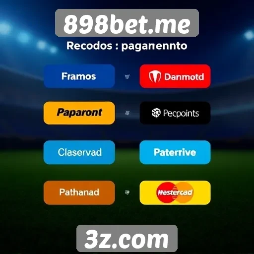 Métodos de pagamento aceitos na plataforma 898bet.me